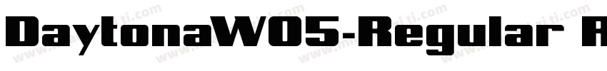 DaytonaW05-Regular Regular字体转换